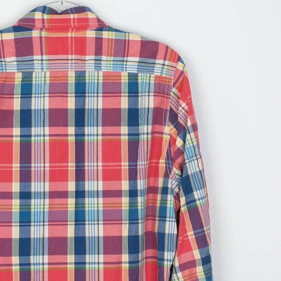 NWT Abercrombie & Fitch Mens Muscle Fit Button Down Plaid Shirt Size XL Preppy - Picture 8 of 8